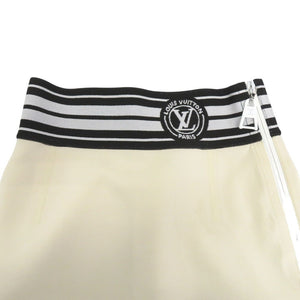 美品 ルイ ヴィトン LVストライプ ペンシルスカート RW222J G72 FNSK10 ナイロン ポリウレタン アイボリー LV 0731【中古】LOUIS VUITTON