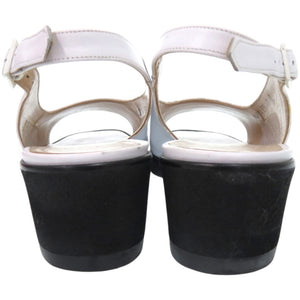 美品 サルヴァトーレ フェラガモ DP44994 レザー ホワイト 白 パンプス 0734【中古】Salvatore Ferragamo