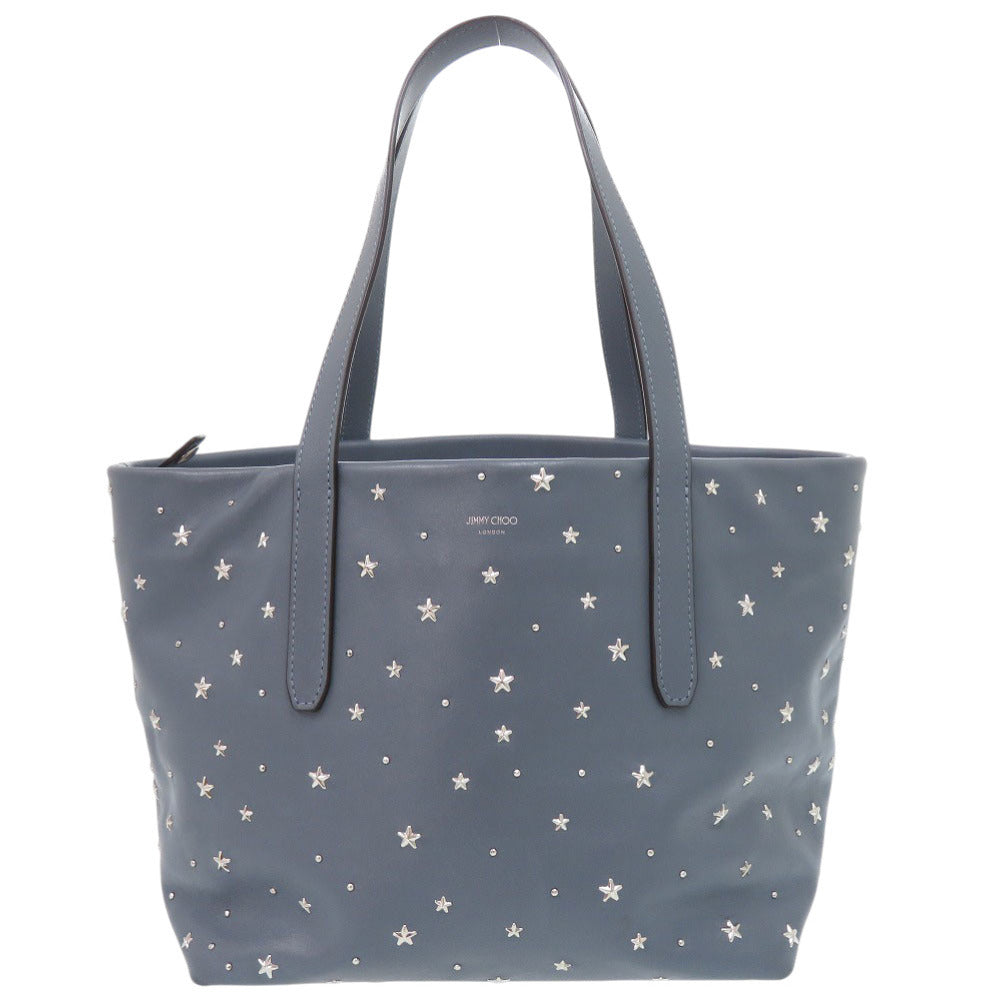 ジミーチュウ ソフィアS スムースカーフレザー ブルー ハンドバッグ 0736【中古】JIMMY CHOO