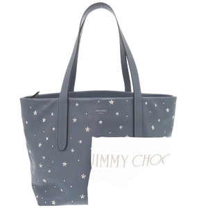 ジミーチュウ ソフィアS スムースカーフレザー ブルー ハンドバッグ 0736【中古】JIMMY CHOO