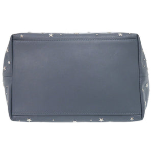 ジミーチュウ ソフィアS スムースカーフレザー ブルー ハンドバッグ 0736【中古】JIMMY CHOO