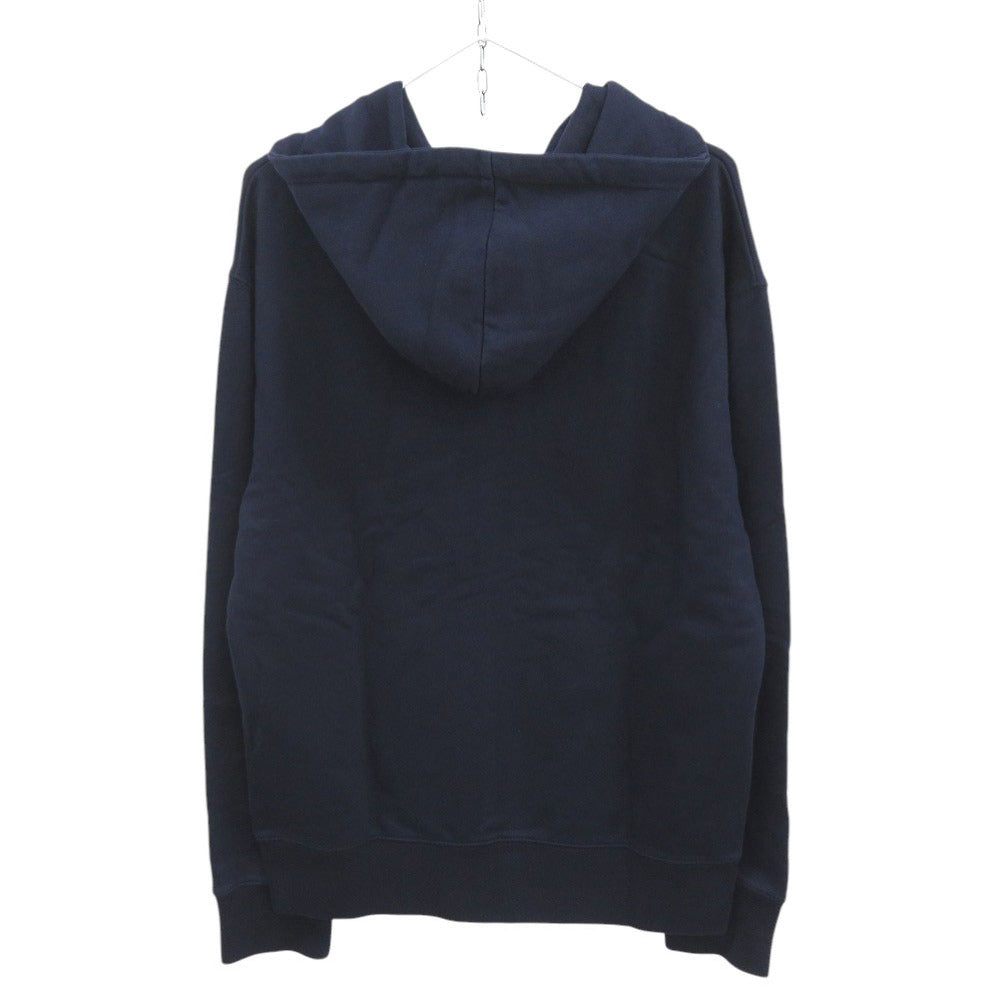 美品 メゾンキツネ CHILLAX FOX サイズXL IU00353KM0001 コットン ネイビー パーカー ジップアップパーカー 0751【中古】MAISON KITSUNE メンズ