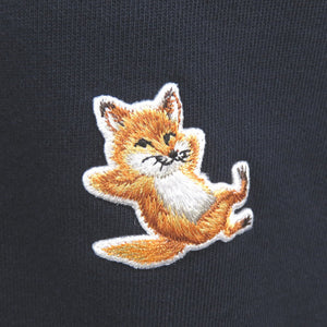 美品 メゾンキツネ CHILLAX FOX サイズXL IU00353KM0001 コットン ネイビー パーカー ジップアップパーカー 0751【中古】MAISON KITSUNE メンズ
