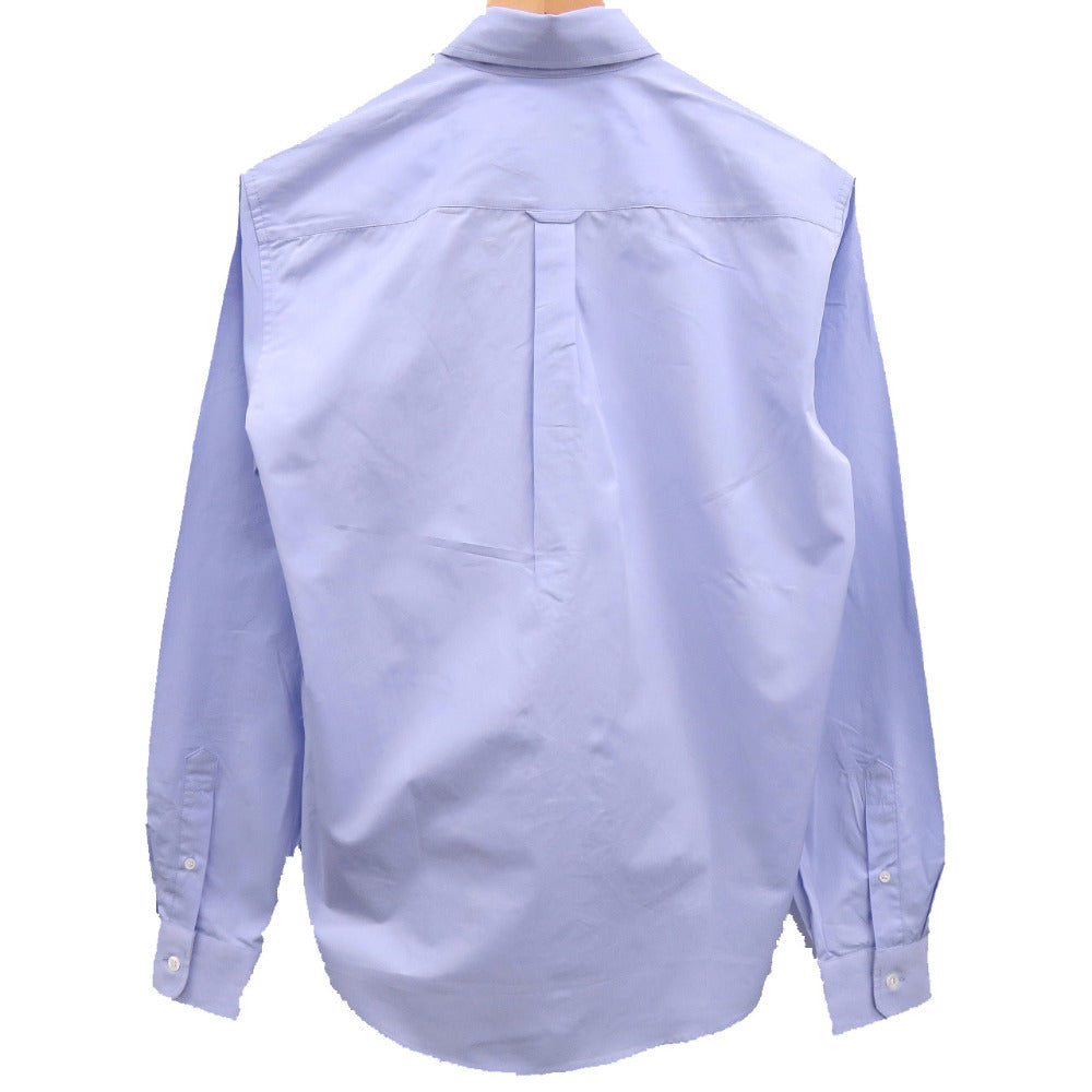 美品 メゾンキツネ HM00435WC0025 コットン ライトブルー 長袖シャツ メンズ 0752【中古】MAISON KITSUNE