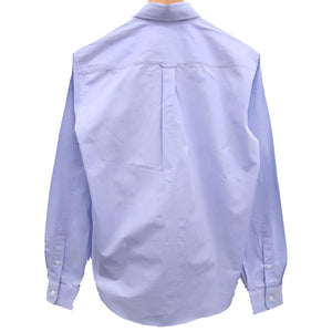 美品 メゾンキツネ HM00435WC0025 コットン ライトブルー 長袖シャツ メンズ 0752【中古】MAISON KITSUNE