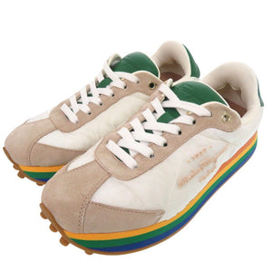 未使用品 サルヴァトーレフェラガモ レインボーソール ローカット スニーカー IGGY 756565 ナイロン レザー 0762【中古】Salvatore Ferragamo