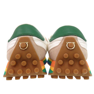 未使用品 サルヴァトーレフェラガモ レインボーソール ローカット スニーカー IGGY 756565 ナイロン レザー 0762【中古】Salvatore Ferragamo