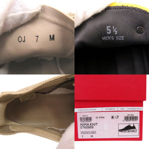 新品同様 サルヴァトーレフェラガモ 'Nima' sneakers ガンチーニ 0760869 ナイロン ベージュ スニーカー 0763【中古】Salvatore Ferragamo