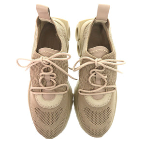 新品同様 サルヴァトーレフェラガモ 'Nima' sneakers ガンチーニ 0760869 ナイロン ベージュ スニーカー 0763【中古】Salvatore Ferragamo