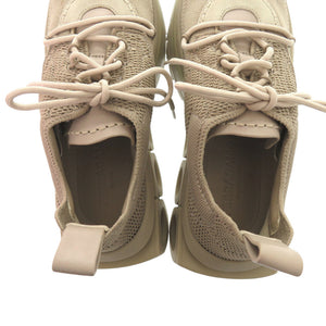 新品同様 サルヴァトーレフェラガモ 'Nima' sneakers ガンチーニ 0760869 ナイロン ベージュ スニーカー 0763【中古】Salvatore Ferragamo
