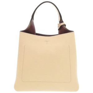未使用品 トッズ レザー クリーム 2WAY ミニ ハンドバッグ ショルダーバッグ 0767【中古】TOD’S