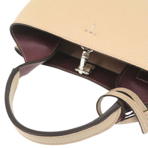 未使用品 トッズ レザー クリーム 2WAY ミニ ハンドバッグ ショルダーバッグ 0767【中古】TOD’S