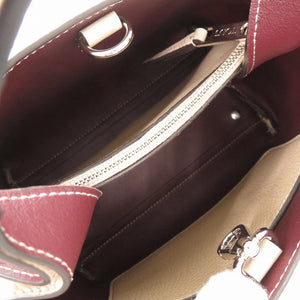未使用品 トッズ レザー クリーム 2WAY ミニ ハンドバッグ ショルダーバッグ 0767【中古】TOD’S