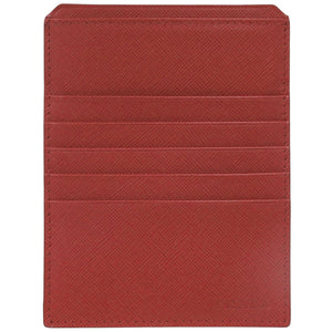美品 プラダ サフィアーノレザー レッド カードケース 赤 0780【中古】PRADA
