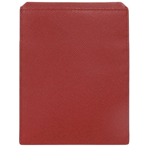 美品 プラダ サフィアーノレザー レッド カードケース 赤 0780【中古】PRADA