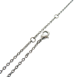 美品 クリスチャンディオール クレールディーリュヌ ロゴ CD Clair D Lune キュービックジルコニア メタル シルバー ネックレス 0781【中古】Christian Dior