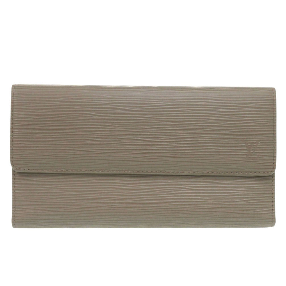 美品 ルイ ヴィトン ポルトトレゾール インターナショナル M6338C エピレザー ブラウン 長財布 LV 0787【中古】LOUIS VUITTON