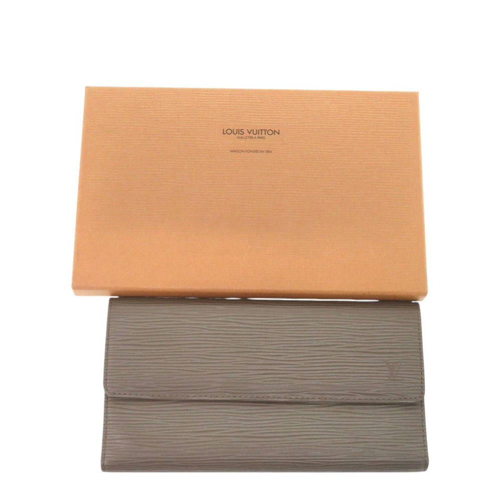 美品 ルイ ヴィトン ポルトトレゾール インターナショナル M6338C エピレザー ブラウン 長財布 LV 0787【中古】LOUIS VUITTON