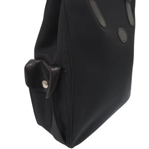 ロンシャン ハンドバッグ ナイロン レザー ブラック 0790【中古】Longchamp
