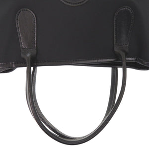 ロンシャン ハンドバッグ ナイロン レザー ブラック 0790【中古】Longchamp