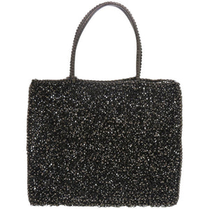 美品 アンテプリマ スタンダードスクエアラージ ワイヤーバッグ BGS047057099000 PVC NERO ブラック 黒 ハンドバッグ 0800【中古】ANTEPRIMA