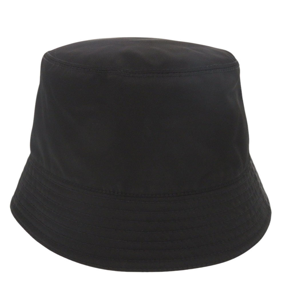 新品同様 プラダ Re-Nylon バケットハット トライアングルロゴ 2HC137 ナイロン ブラック 帽子 ハット 黒 0811【中古】PRADA