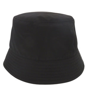 新品同様 プラダ Re-Nylon バケットハット トライアングルロゴ 2HC137 ナイロン ブラック 帽子 ハット 黒 0811【中古】PRADA
