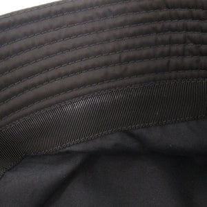 新品同様 プラダ Re-Nylon バケットハット トライアングルロゴ 2HC137 ナイロン ブラック 帽子 ハット 黒 0811【中古】PRADA