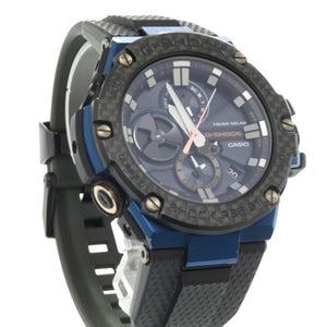 美品 カシオ G-SHOCK GST-B100XB-2A ネイビー ブラックSS タフソーラー 腕時計 0813【中古】CASIO