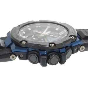 美品 カシオ G-SHOCK GST-B100XB-2A ネイビー ブラックSS タフソーラー 腕時計 0813【中古】CASIO