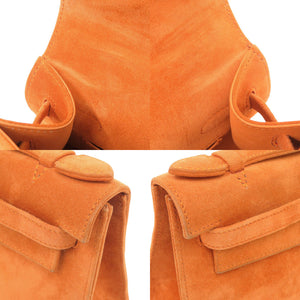 エルメス ポシェットケリー ドブリス オレンジ □I刻印(2005年製) ゴールド金具 クラッチバッグ ハンドバッグ 0827【中古】HERMES