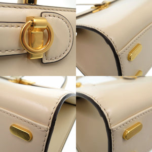 新品同様 トリーバーチ リー ラジウィル LEE RADZIWILL ダブルバッグ ハンドバッグ レザー ベージュ 0829【中古】Tory Burch