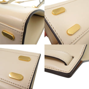 新品同様 トリーバーチ リー ラジウィル LEE RADZIWILL ダブルバッグ ハンドバッグ レザー ベージュ 0829【中古】Tory Burch