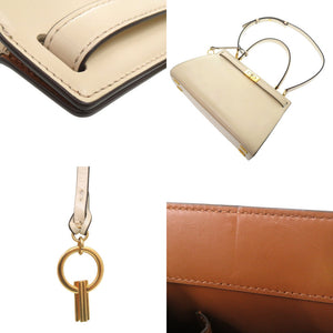 新品同様 トリーバーチ リー ラジウィル LEE RADZIWILL ダブルバッグ ハンドバッグ レザー ベージュ 0829【中古】Tory Burch