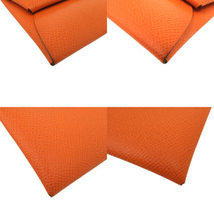 美品 エルメス バスティア ヴォーエプソン オレンジ B刻印 コインケース 財布 0837【中古】HERMES