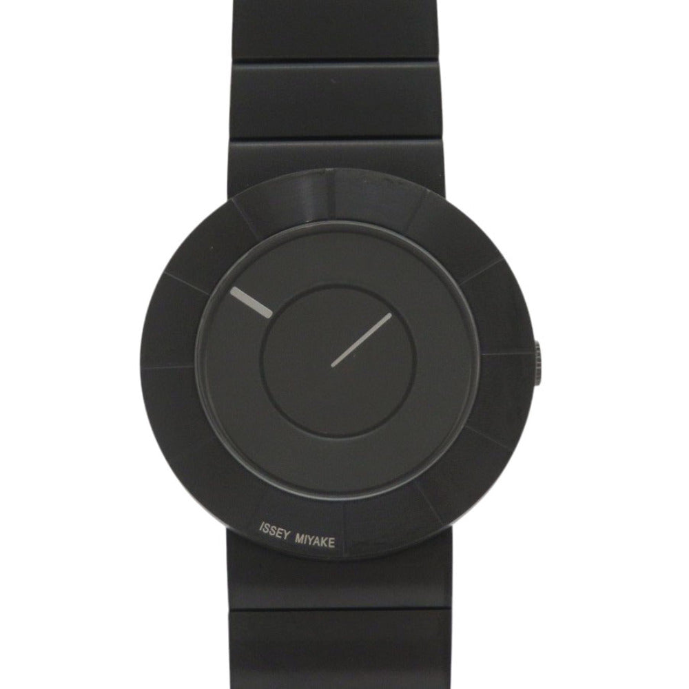 新品同様 イッセイミヤケ TO NY0N002 ブラック 黒文字盤 SS クオーツ 腕時計 0839【中古】ISSEY MIYAKE
