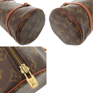 美品 ルイ ヴィトン パピヨン26 モノグラム M51366 ブラウン ハンドバッグ LV 0861【中古】LOUIS VUITTON