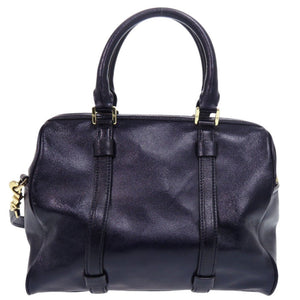 トリーバーチ ミニボストン PVC ブルー 2way ハンドバッグ 青 0871【中古】Tory Burch