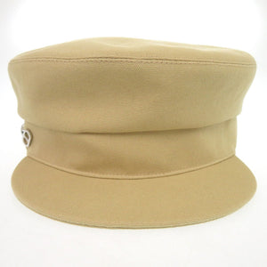 新品同様 エルメス キャスケット ジュリエッタ シーシェル コットン シルク ベージュ 帽子 0902【中古】HERMES