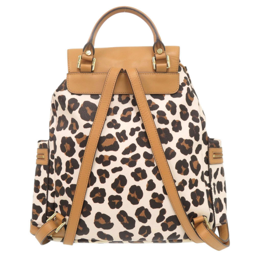 美品 トリーバーチ レオパード柄 PVC マルチカラー リュック デイパック 0911【中古】Tory Burch