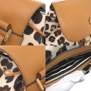 美品 トリーバーチ レオパード柄 PVC マルチカラー リュック デイパック 0911【中古】Tory Burch