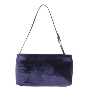 新品同様 ロジェヴィヴィエ ベルベット レザー パープル ハンドバッグ 0939【中古】Roger Vivier