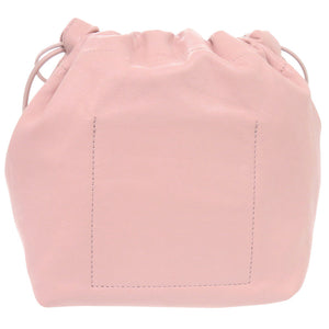 美品 ジルサンダー ダンプリング ドローストリング DUMPLING DRAWSTRING レザー ライトピンク ショルダーバッグ 0941【中古】JIL SANDER