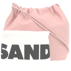 美品 ジルサンダー ダンプリング ドローストリング DUMPLING DRAWSTRING レザー ライトピンク ショルダーバッグ 0941【中古】JIL SANDER