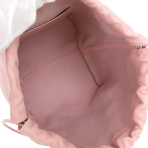 美品 ジルサンダー ダンプリング ドローストリング DUMPLING DRAWSTRING レザー ライトピンク ショルダーバッグ 0941【中古】JIL SANDER