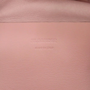 美品 ジルサンダー ダンプリング ドローストリング DUMPLING DRAWSTRING レザー ライトピンク ショルダーバッグ 0941【中古】JIL SANDER