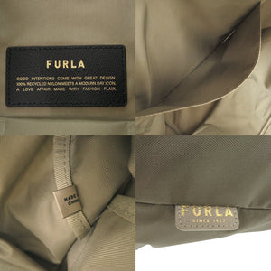 未使用 フルラ PIUMA ピューマ WB01249 BX3050 ナイロン レザー カーキ 2way ハンドバッグ グリーン 0946【中古】Furla