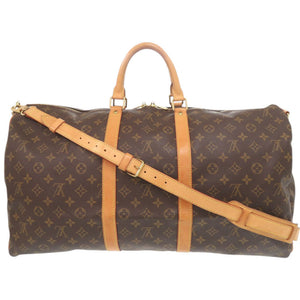 ルイ ヴィトン キーポルバンドリエール55 モノグラム M41414 ブラウン ボストンバッグ LV 0951【中古】LOUIS VUITTON