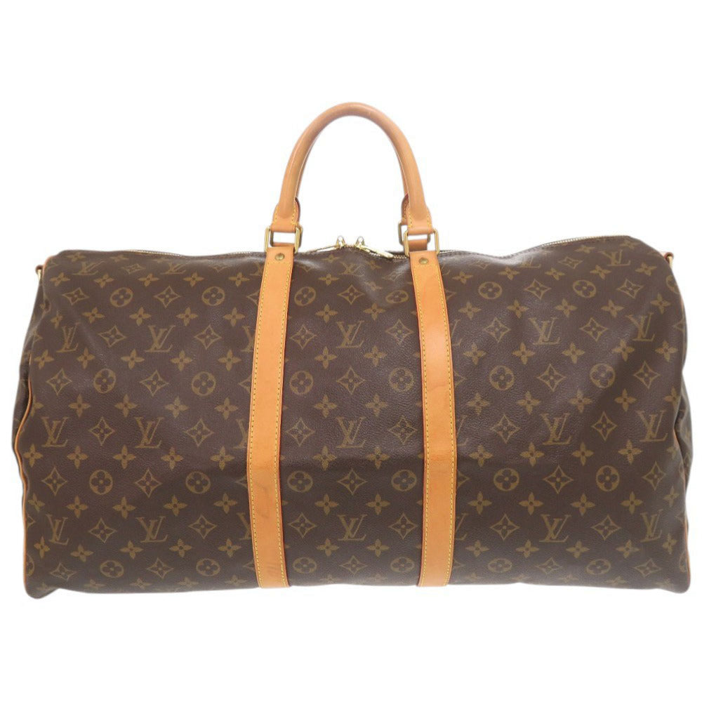 ルイ ヴィトン キーポルバンドリエール55 モノグラム M41414 ブラウン ボストンバッグ LV 0951【中古】LOUIS VUITTON