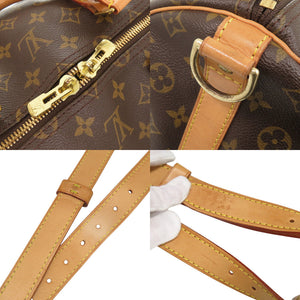 ルイ ヴィトン キーポルバンドリエール55 モノグラム M41414 ブラウン ボストンバッグ LV 0951【中古】LOUIS VUITTON